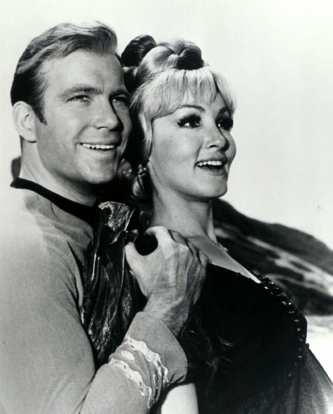 William Shatner and Julie Newmar in ‘Star Trek’©Paramount Television/courtesy MovieStillsDB.com