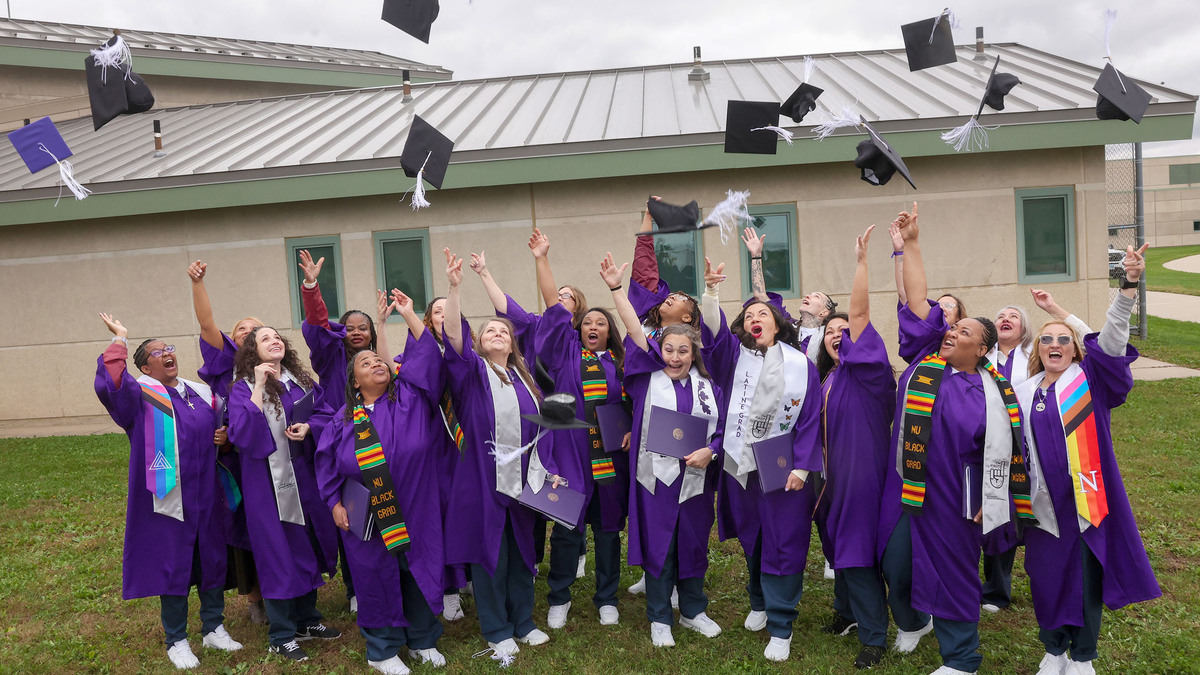 ‘I'm so proud of you': 18 incarcerated women earn Northwestern University degrees