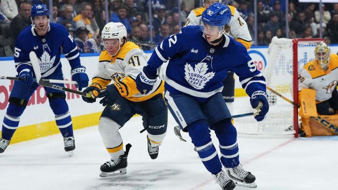 NHL roundup: Career firsts for top pick Gavin McKenna as Leafs top Predators 