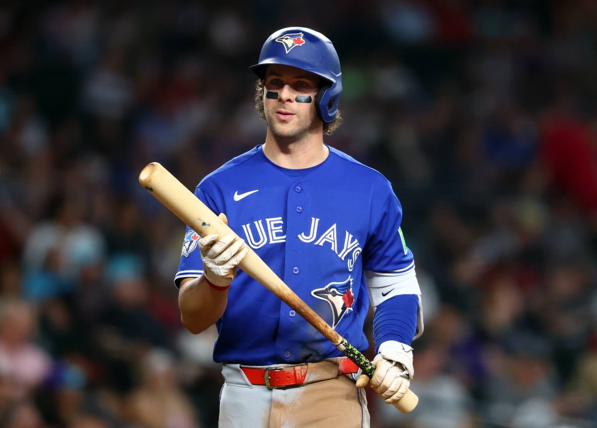  Toronto Blue Jays infielder Ernie Clement (22) © Mark J. Rebilas-Imagn Images
