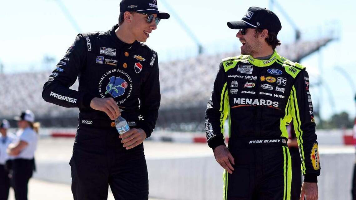 NASCAR notebook: Tension eases between Ryan Blaney, Carson Hocevar 