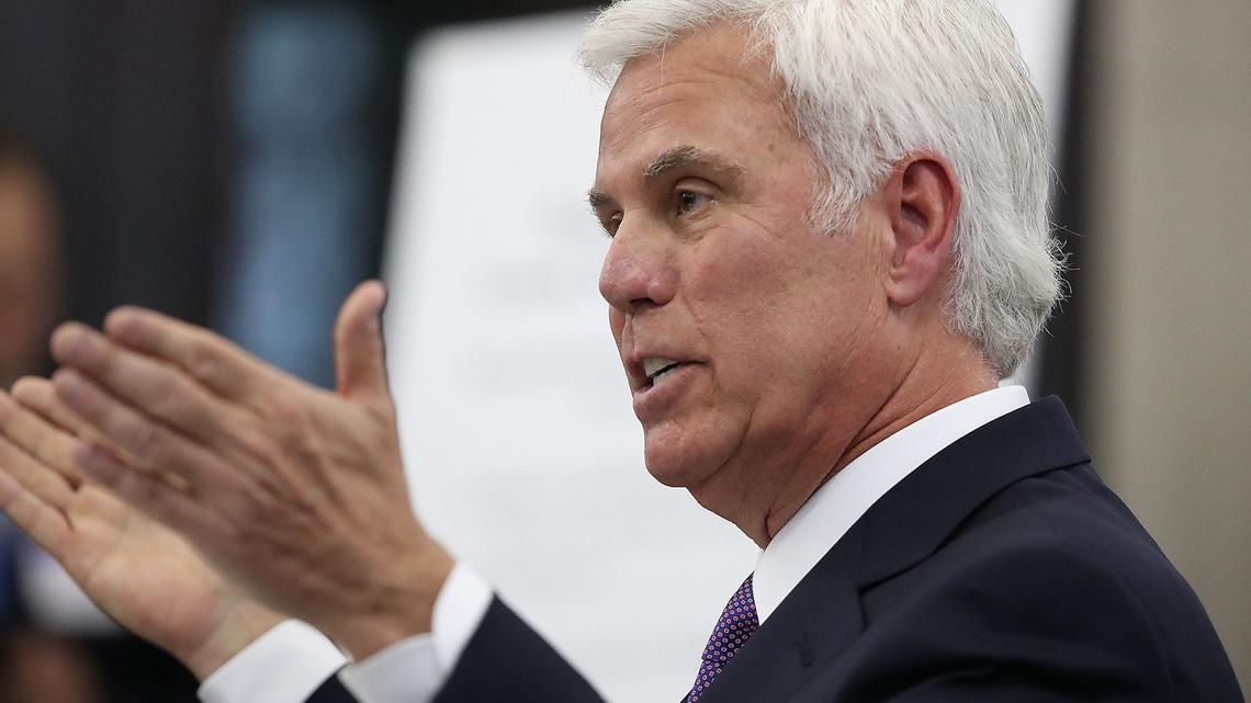 George E. Norcross III testifies before a New Jersey legislative committee in 2019. (David Maialetti/The Philadelphia Inquirer/TNS)