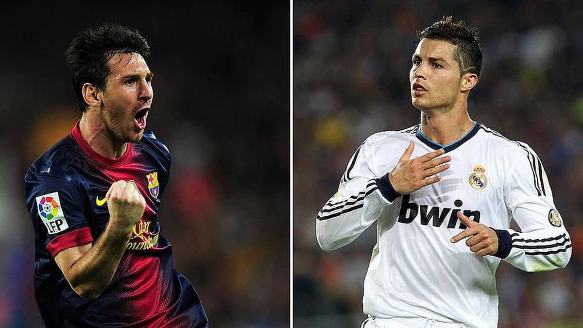  Lionel Messi (left) and Cristiano Ronaldo are two legends of the game. | Lluis Gene/AFP/Getty Images 