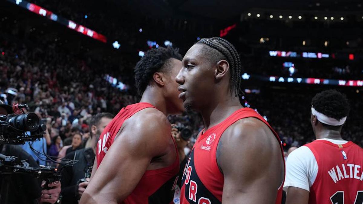  Raptors wing RJ Barrett was the hero in Game 6 but was not efficient in Game 7 against the Cavaliers. | Nick Turchiaro-Imagn Images 
