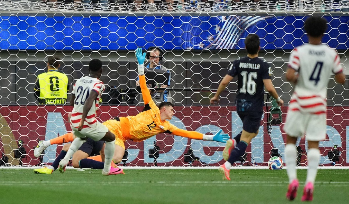  June 12, 2026; Inglewood, California, U.S.; Folarin Balogun of the U.S. scores their second goal. Mandatory Credit: Kirby Lee-Imagn Images