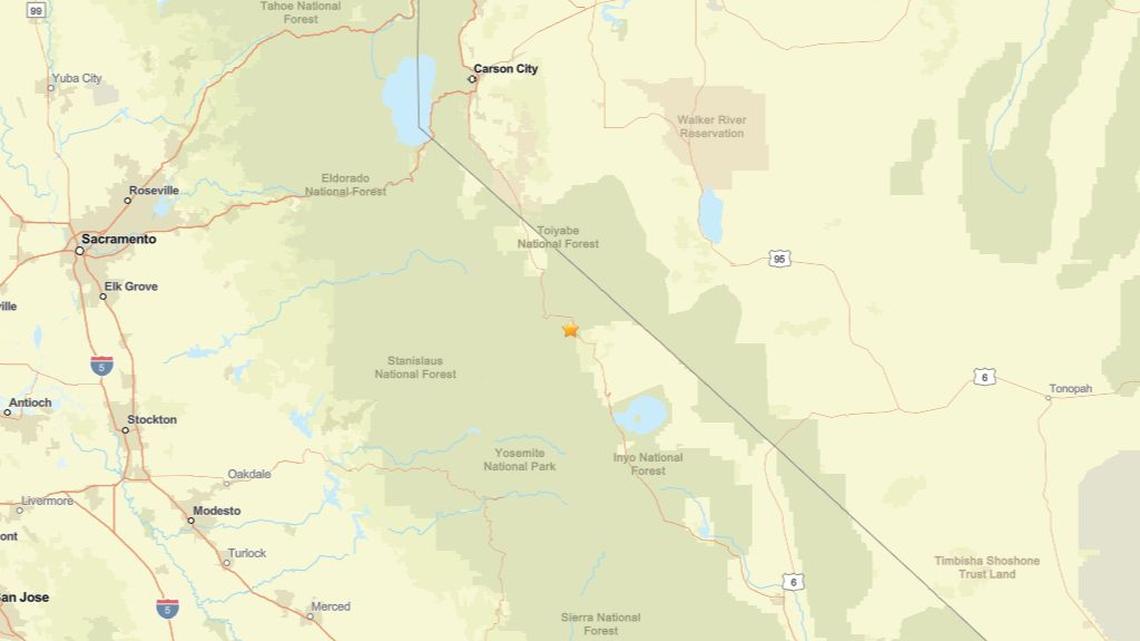 Update: 2.6 magnitude earthquake registered close to Bridgeport, CA on March 28 