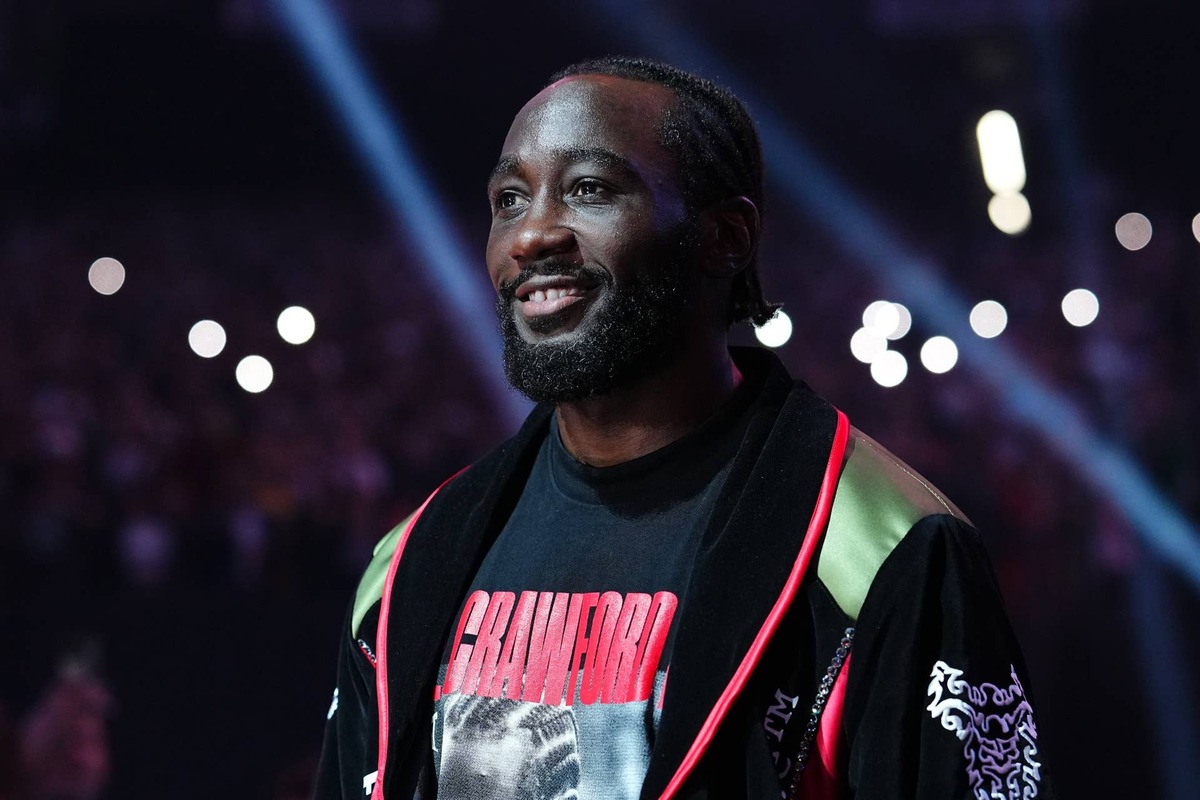  LAS VEGAS, NEVADA - SEPTEMBER 13: Terence Crawford walks to the ring prior to the Undisputed & Ring Magazine Super Middleweight Championship against Canelo Alvarez (not pictured) at Allegiant Stadium on September 13, 2025 in Las Vegas, Nevada. (Photo by Chris Unger/TKO Worldwide LLC via Getty Images) Chris Unger-GettyImages