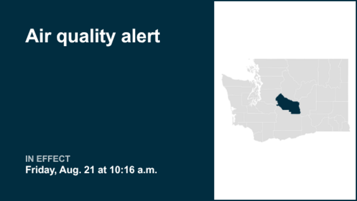 UPDATE: Air quality alert for Kittitas County for Saturday 
