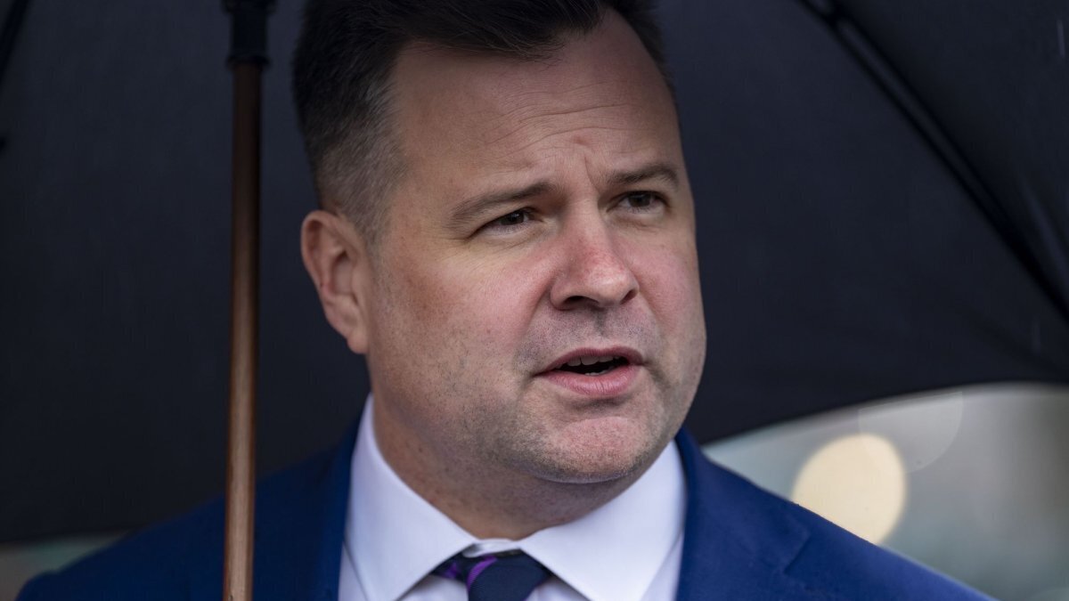 Bill Pulte speaks to the press in January outside the West Wing of White House in Washington, D.C. President Donald Trump said on social media Wednesday that Pulte will take over as acting director of national intelligence on June 19. File Photo by Bonnie Cash/UPI