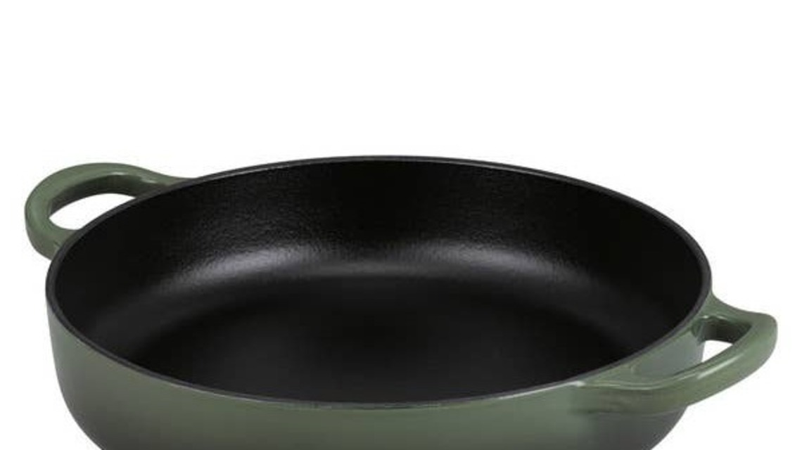 Aldi Just Dropped a $25 Cast Iron Sauté Pan With Serious Le Creuset Vibes 