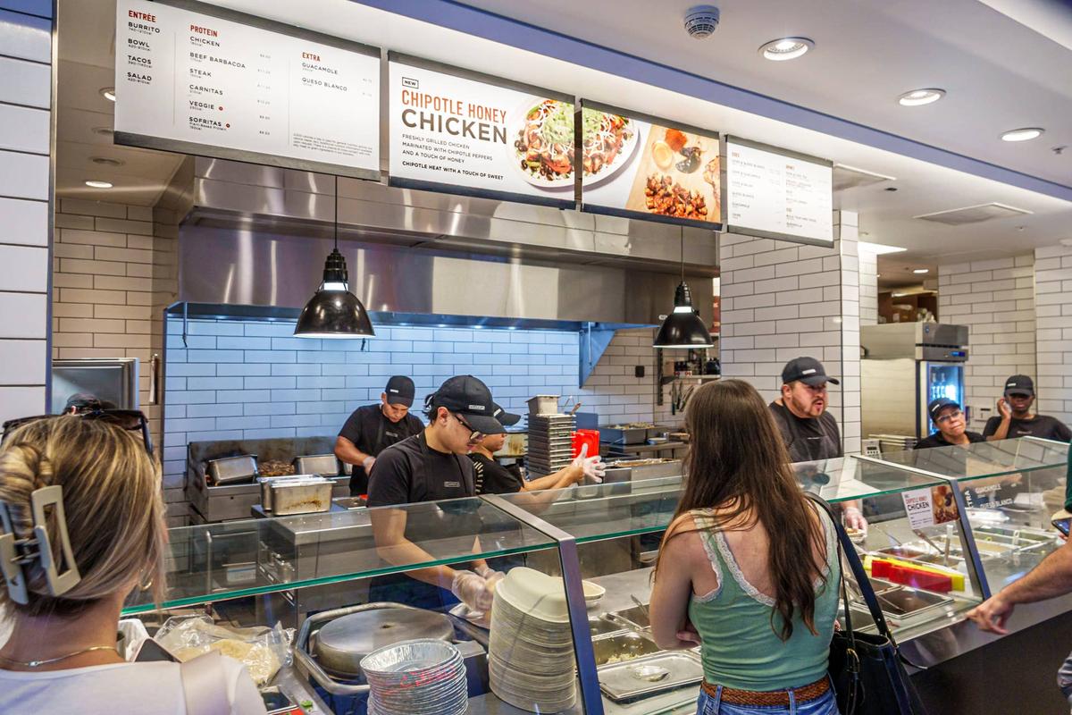  Chipotle has been testing out crispy chicken at several California locations. Getty Images