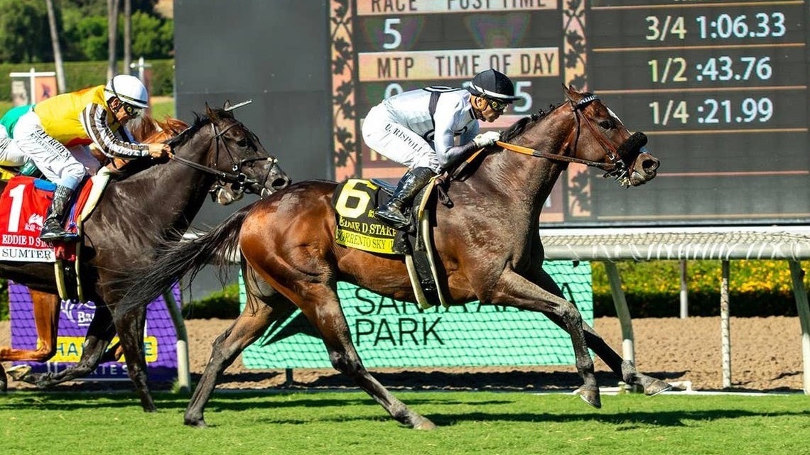 Sorrento Sky Keeps Momentum Going In Santa Anita's Eddie D 