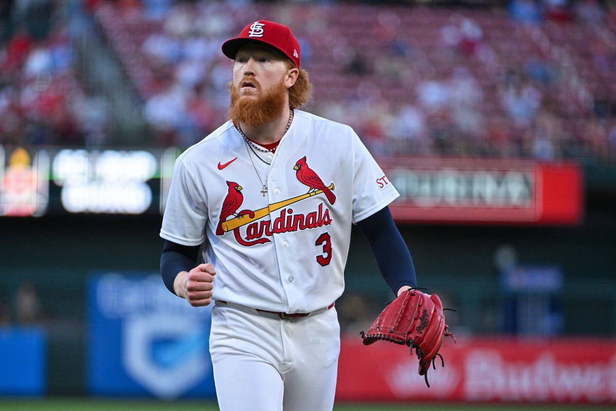  St. Louis Cardinals starting pitcher Dustin May (3) Jeff Curry-Imagn Images