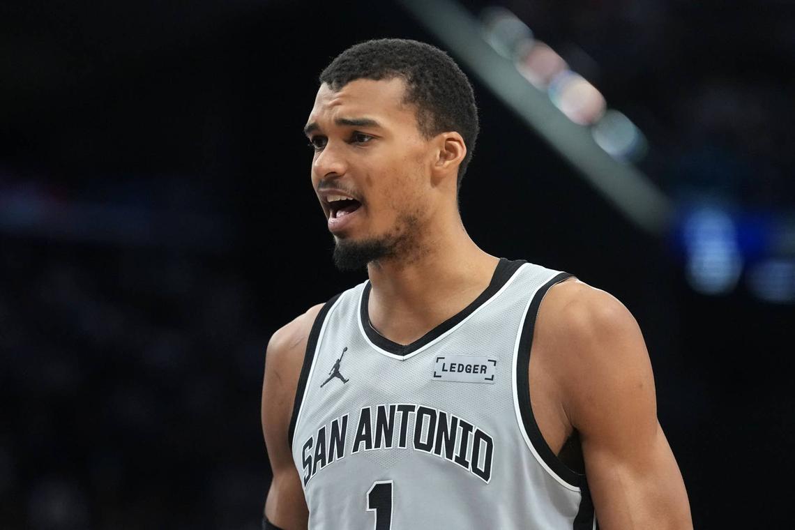  San Antonio Spurs forward Victor Wembanyama. Kirby Lee-Imagn Images