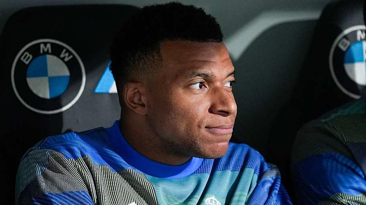  Kylian Mbappé came off the bench in the second half of Thursday's victory. | Oscar J. Barroso/Europa Press via Getty Images 