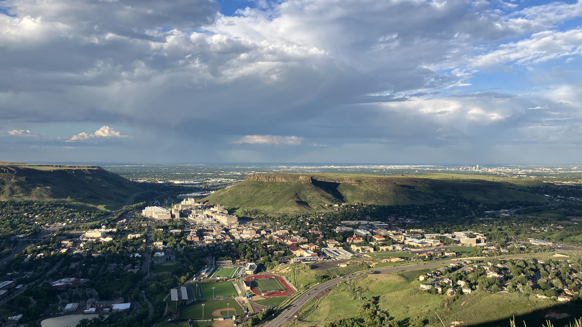 A view of Golden, Colo., from Lookout Mountain on July 1, 2023. (Patrick Traylor/The Denver Post/TNS)