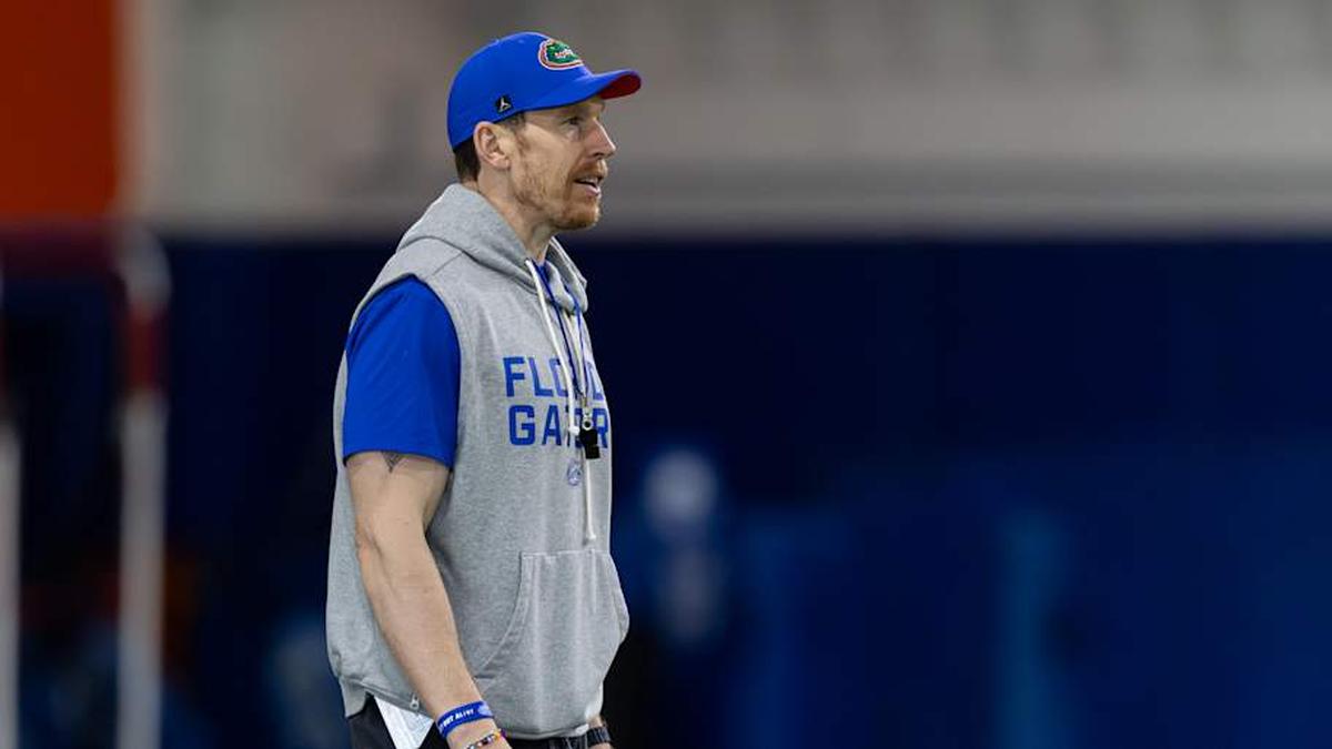  Phil Trautwein takes over Florida's offensive line 18 years since he last played for the Gators. | Kyle Lander / Florida Gators on SI 