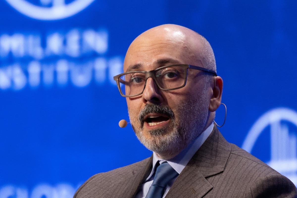 Mubadala Investment Company Deputy Group CEO Waleed Al Mokarrab Al Muhairi speaks during the Milken Institute Global Conference 2026 in Beverly Hills, California, U.S., May, 4, 2026.  REUTERS/Mike Blake