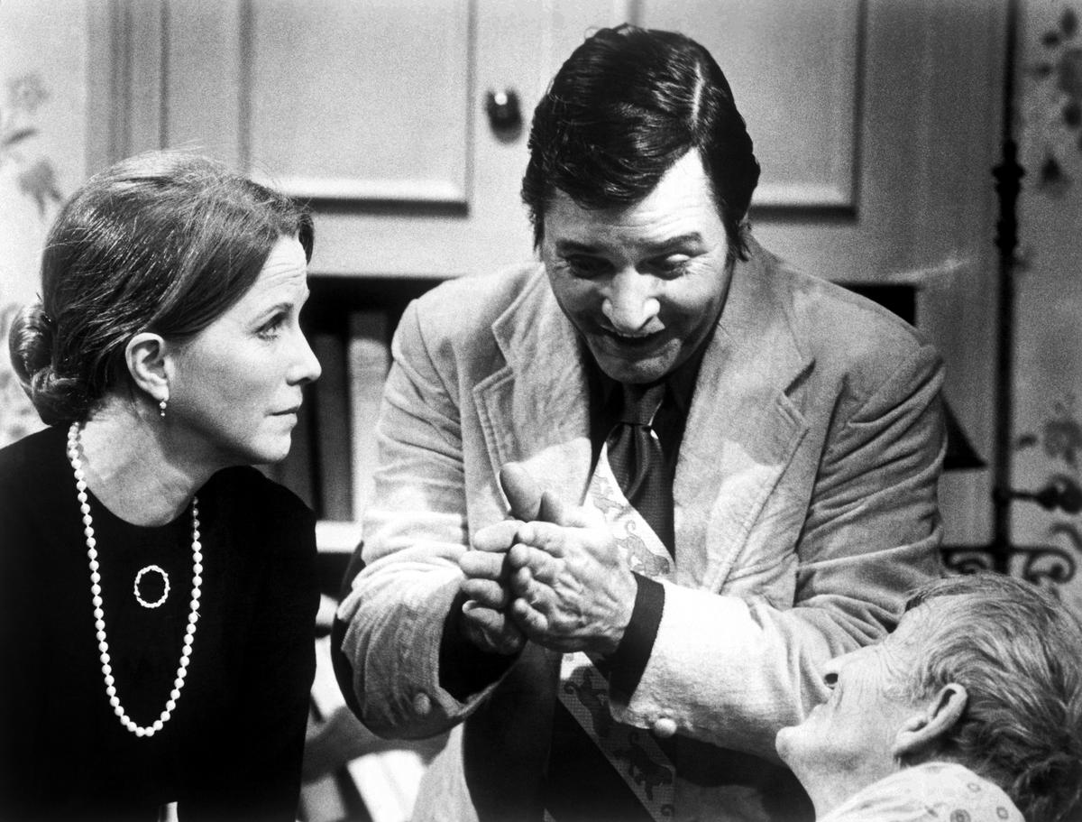 THICKER THAN WATER, from left: Julie Harris, Richard Long, Malcolm Atterbury, 1973.Courtesy the Everett Collection