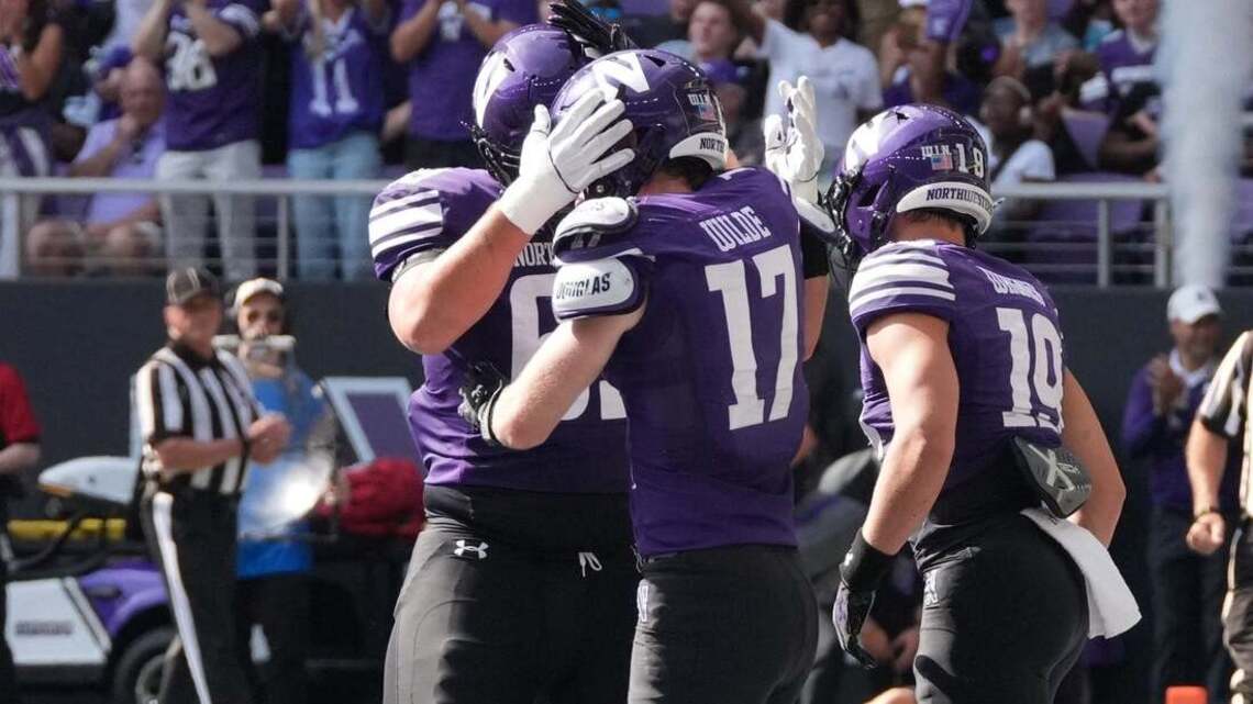 Northwestern scores early, often to rout Ball State 