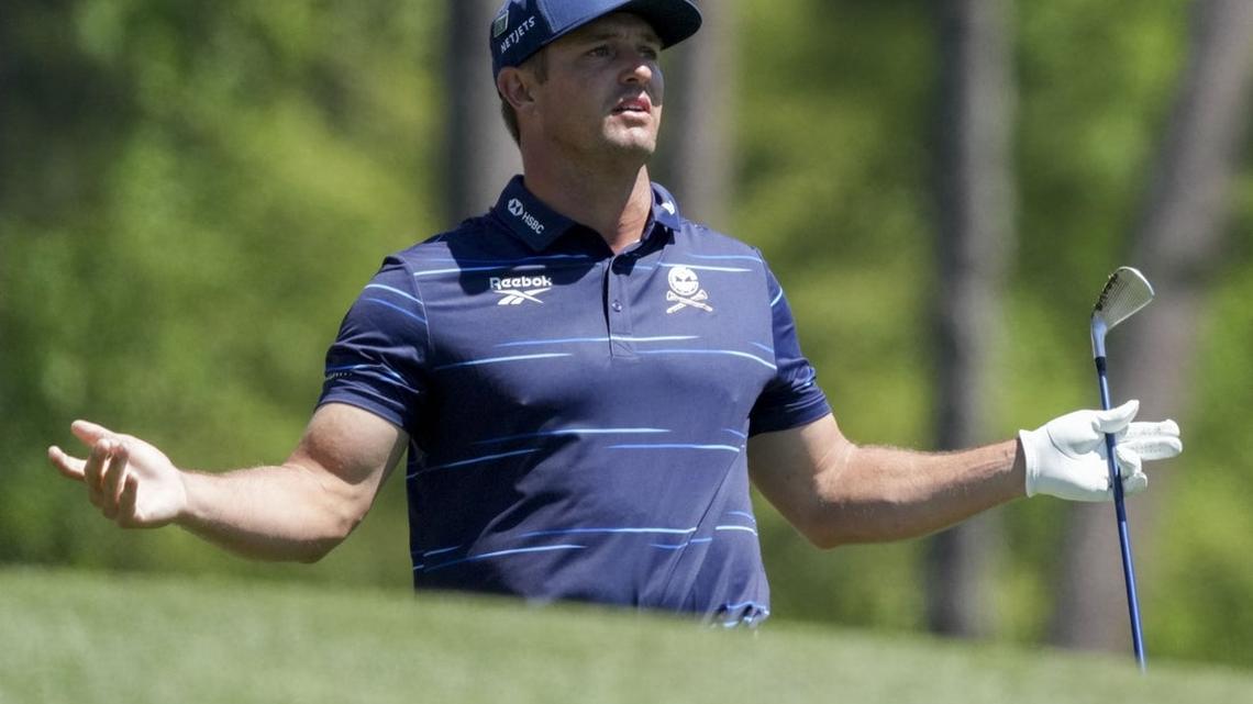 Bryson DeChambeau humbled by misadventures, opening 76 at Masters 