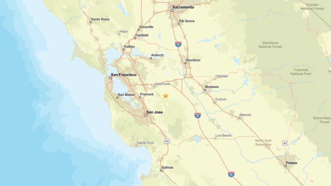 Update: Earthquake rattles region near Livermore, CA on May 2 - 2.5 magnitude detected 