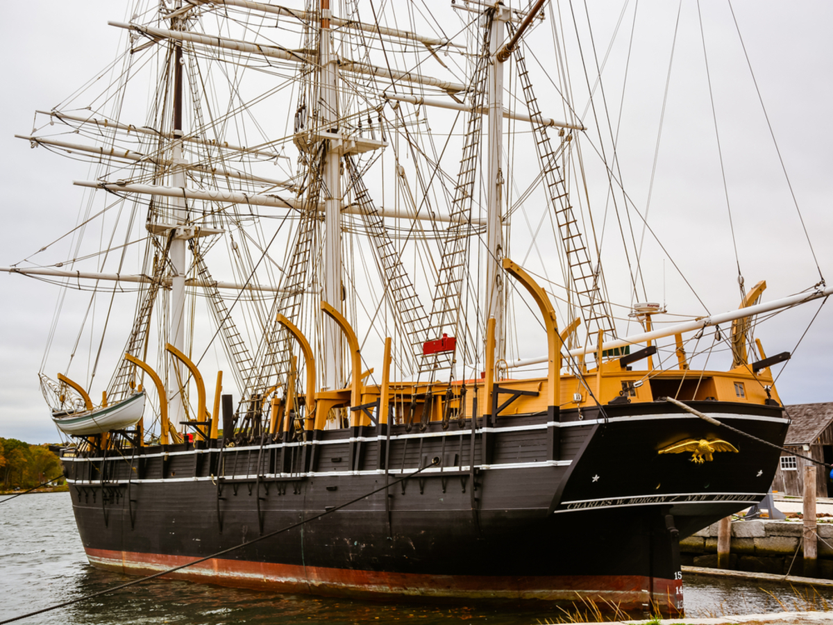  See historic whaling ships at the Mystic Seaport in Connecticut. Photo credit: Shutterstock 