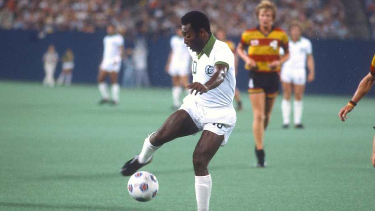  Pelé played for the New York Cosmos. | Focus on Sport/Getty 