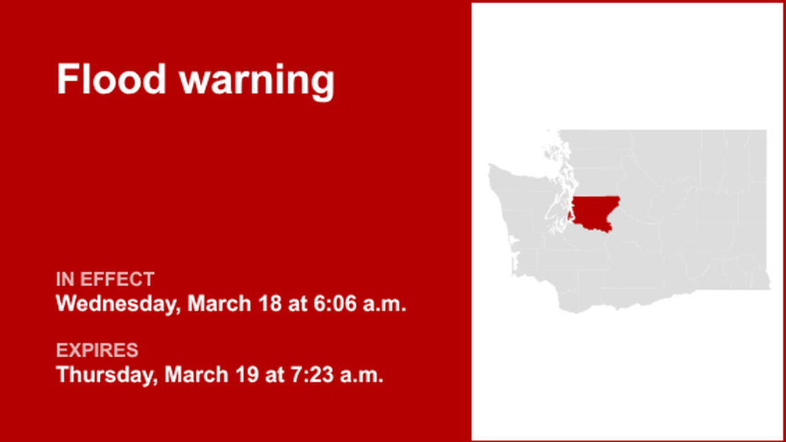 UPDATE: King County placed under a flood warning Wednesday and Thursday 
