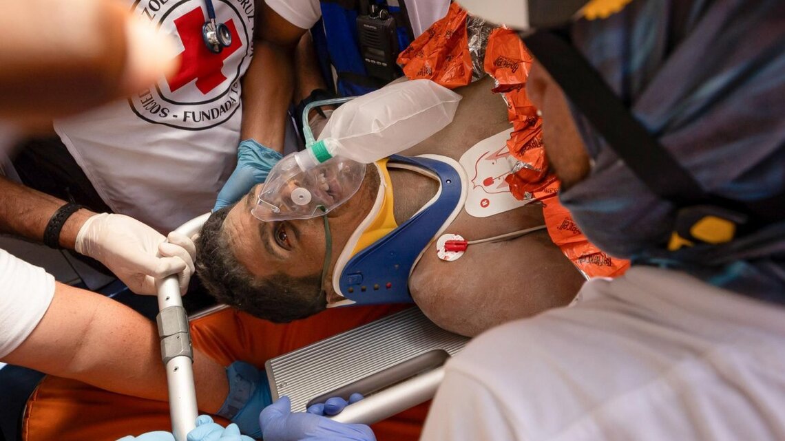 Miami firefighters help rescue man buried in rubble for eight days after earthquake