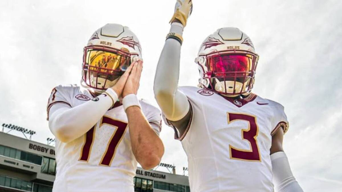  Sean Green (right) and Logan Flaherty (left) during FSU Official Visit | Sean Green/Twitter 