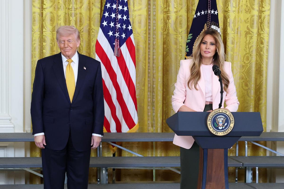  President Donald Trump, First Lady Melania Trump.Anna Moneymaker/Getty Images 