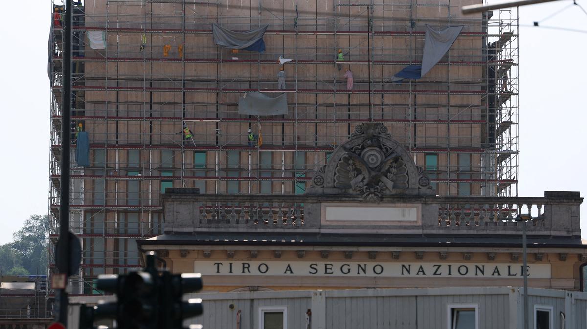 General view of the site designated for the future U.S. consulate in Milan, Italy, May 28, 2026. REUTERS/Claudia Greco