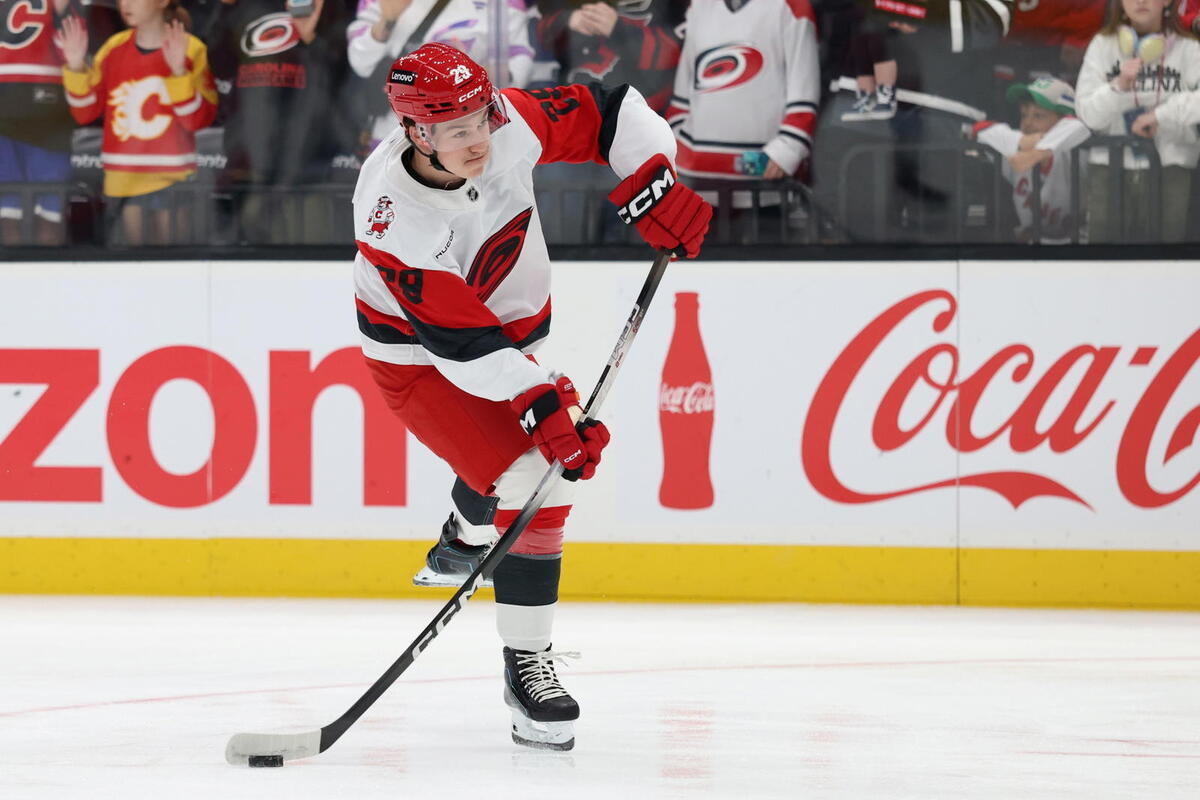  Bradly Nadeau had 32 AHL goals in 2024-25 and 27 in 2025-26. (Rob Gray-Imagn Images) 