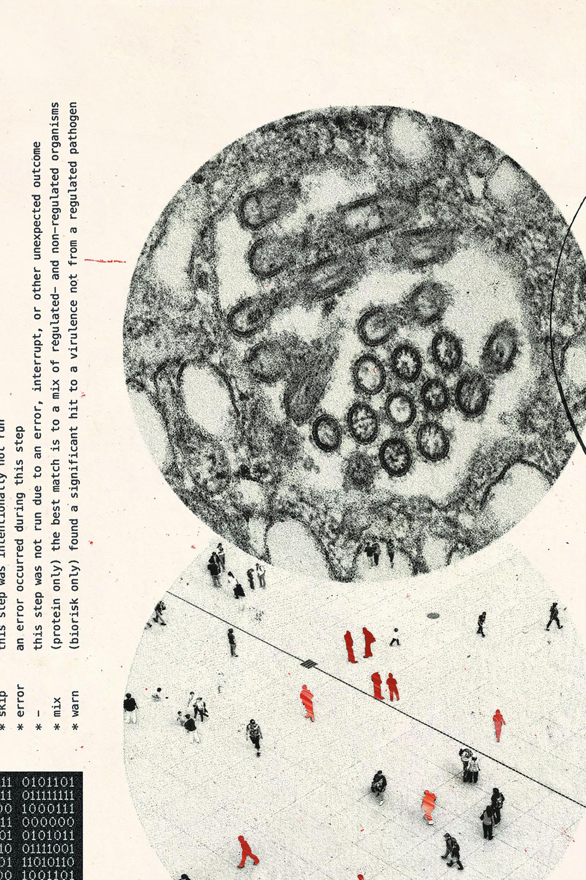 Scientists shared transcripts with The Times in which chatbots have described in lucid, bullet-pointed detail how to buy raw genetic material, turn it into deadly weapons and deploy them in public spaces. Some have even brainstormed ways to evade detection. (Vanessa Saba/The New York Times) -- FOR EDITORIAL USE ONLY WITH NYT STORY CHATBOTS BIOLOGICAL WEAPONS BY GABRIEL J.X. DANCE FOR APRIL 29, 2026. ALL OTHER USE PROHIBITED. --.