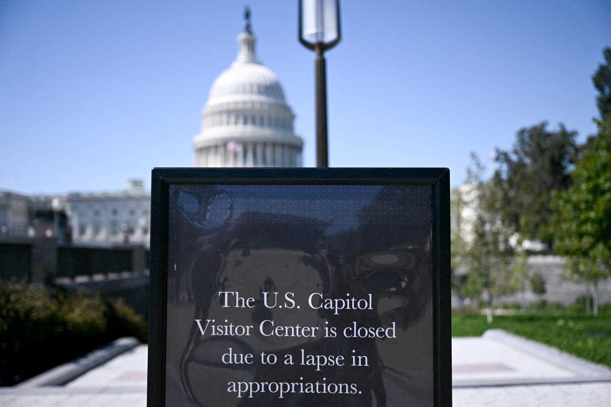The U.S. Capitol Visitor Center is closed to visitors on the first day of the government shutdown in Washington, D.C., on Oct. 1, 2025. 