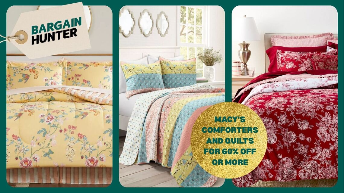 These Gorgeous Comforters and Quilts Are All on Sale for 60% Off or More at Macy's 
