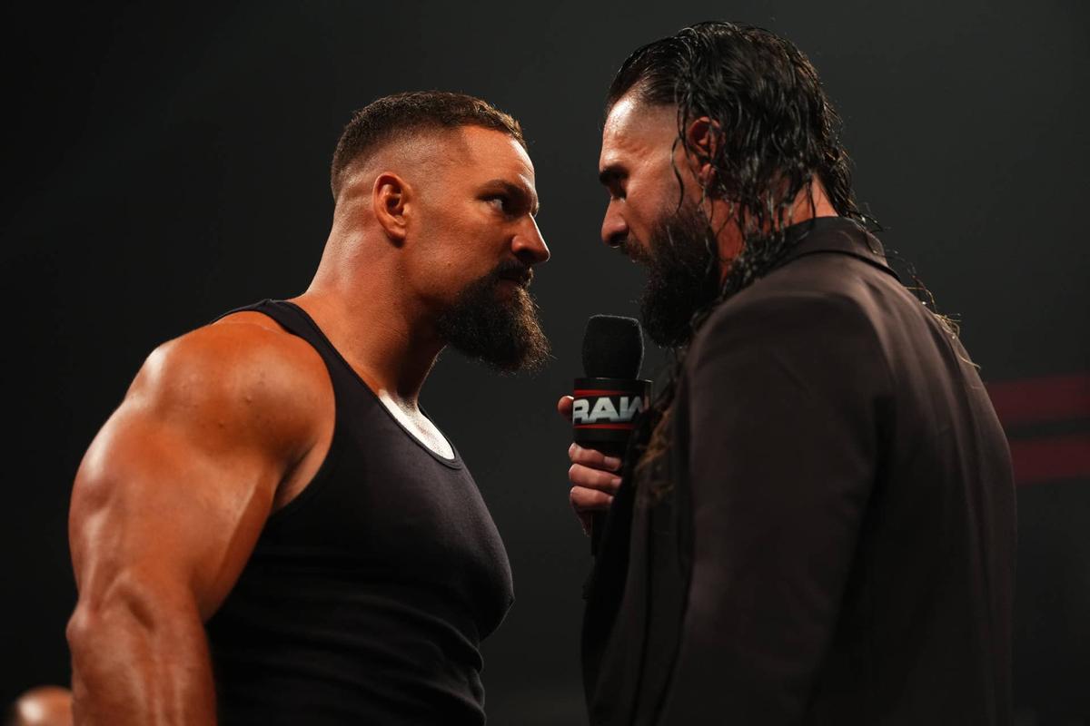  Seth Rollins and Bron Breakker confront each other on WWE Raw ahead of WWE Backlash 2026. Getty Images