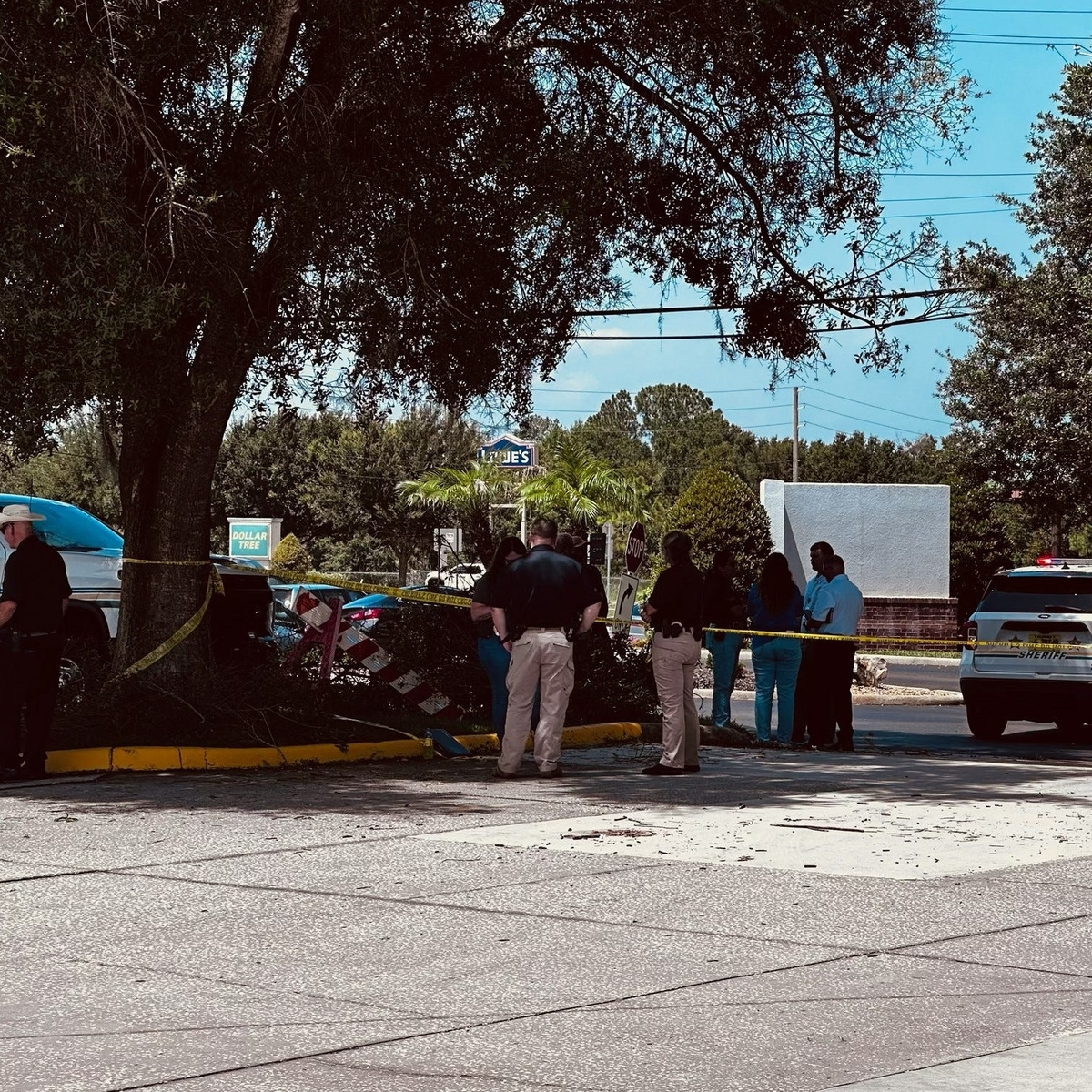 This was the scene late in the morning on July 10, 2026, when officials were investigating a case where a law enforcement officer shot an individual off US 92 in Auburndale.