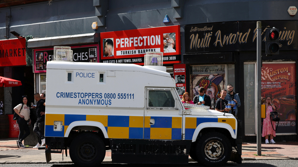 Northern Ireland police arrest man over 'barbaric' knife attack 