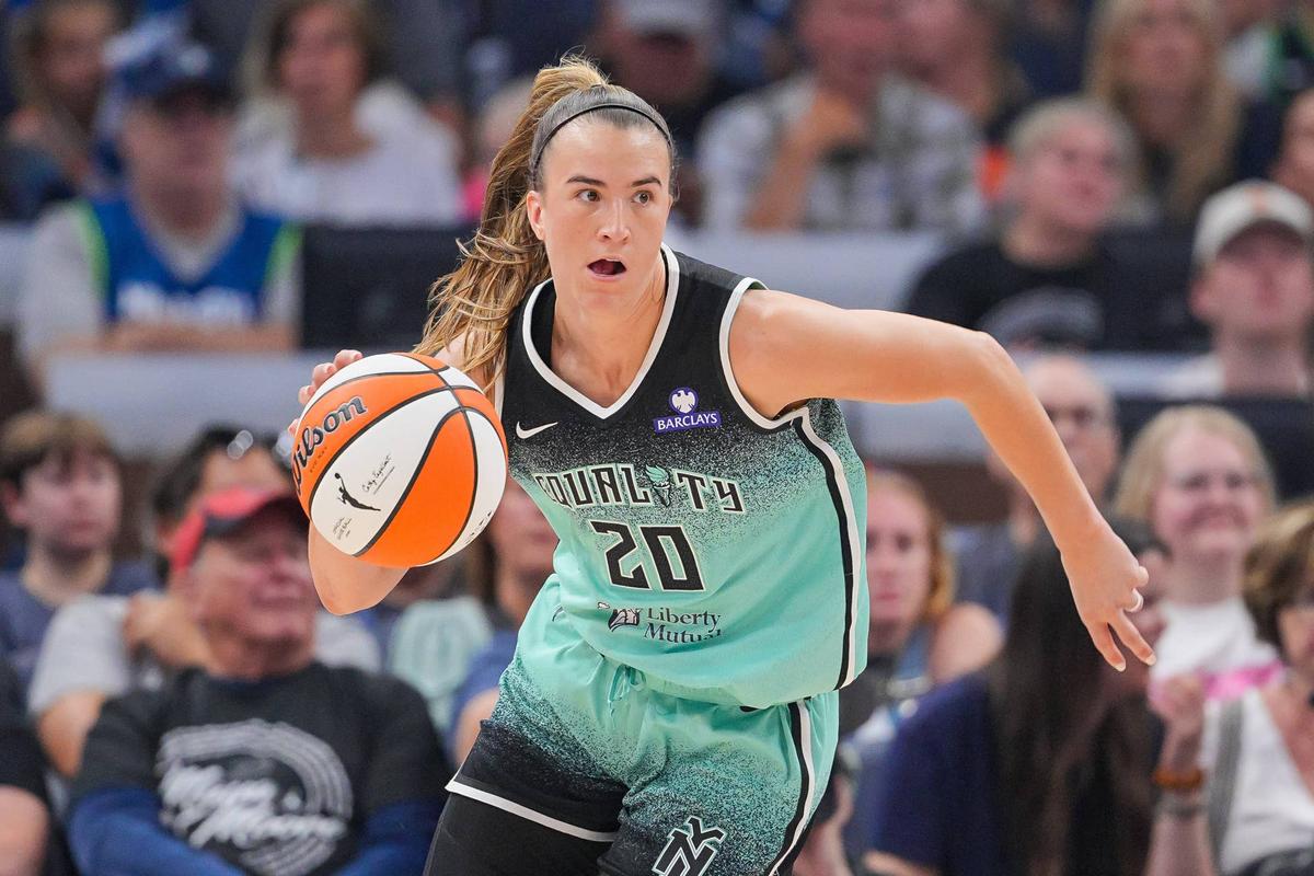  New York Liberty guard Sabrina Ionescu (20) Brad Rempel-Imagn Images