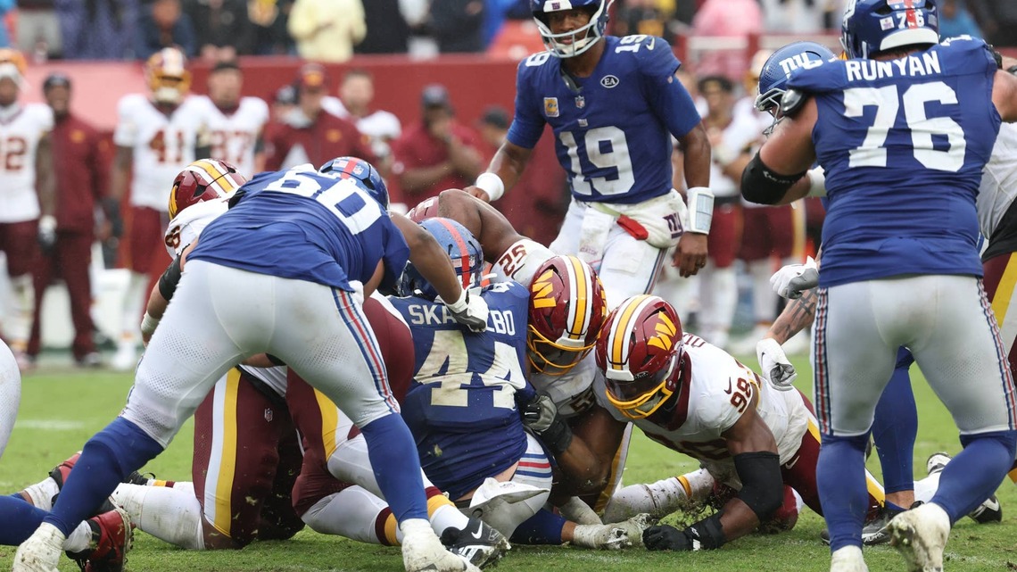 Giants' Cam Skattebo Rips Himself After Overtime Fumble Nearly Costs New York 