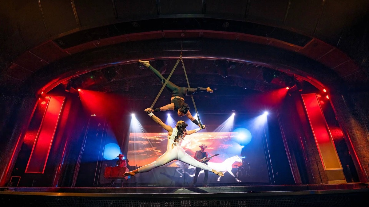  Acrobatics will add visual spectacle to Margaritaville at Sea's new theater shows. 