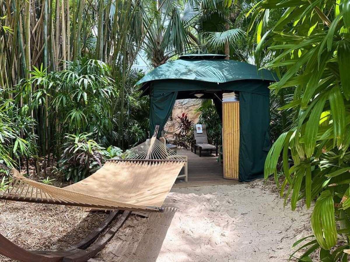  A limited number of cabana rentals are available by the day and provide a private area to relax between activities. Photo credit: Mikkel Woodruff 