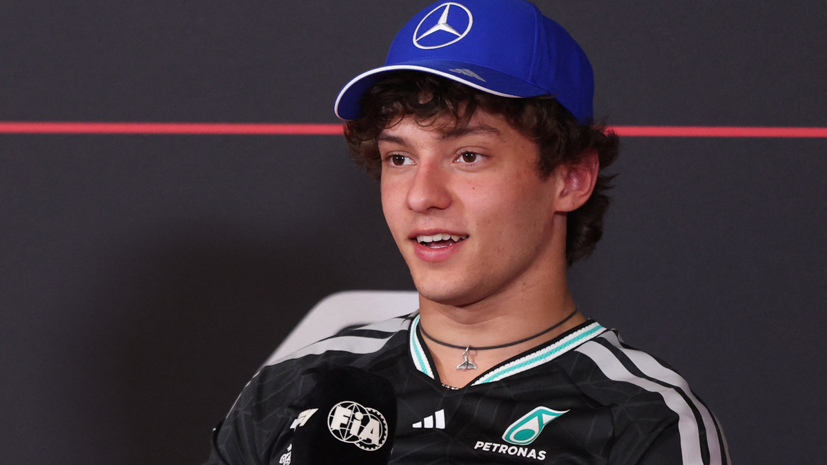 Formula One F1 - Barcelona-Catalunya Grand Prix - Circuit de Barcelona-Catalunya, Barcelona, Spain - June 11, 2026 Mercedes' Andrea Kimi Antonelli during the press conference REUTERS/Bruna Casas