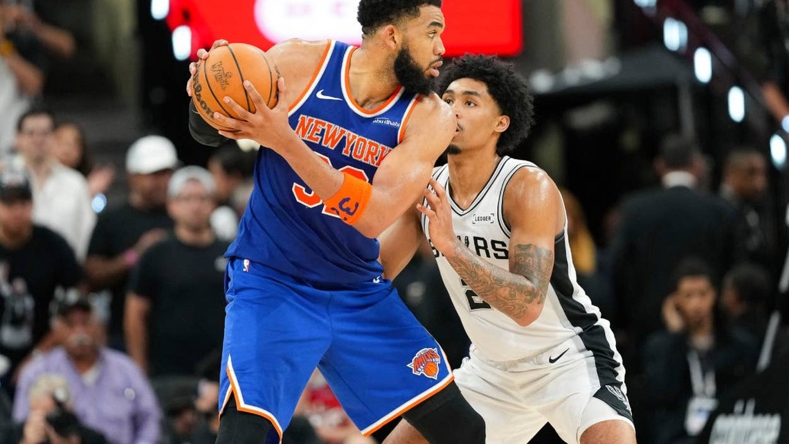 Karl-Anthony Towns Bluntly Refuses to Blame Refs After Knicks' Game 3 Loss to Spurs 
