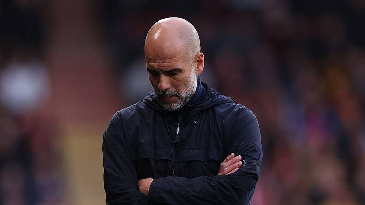  Pep Guardiola is expected to leave City at the end of the season. | Catherine Ivill/AMA/Getty Images 