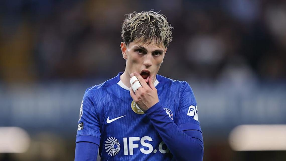  Alejandro Garnacho faces an uncertain future at Chelsea. | James Gill/Danehouse/Getty Images 