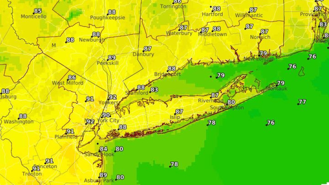 New York City heat wave: 5 maps show how hot temps will get