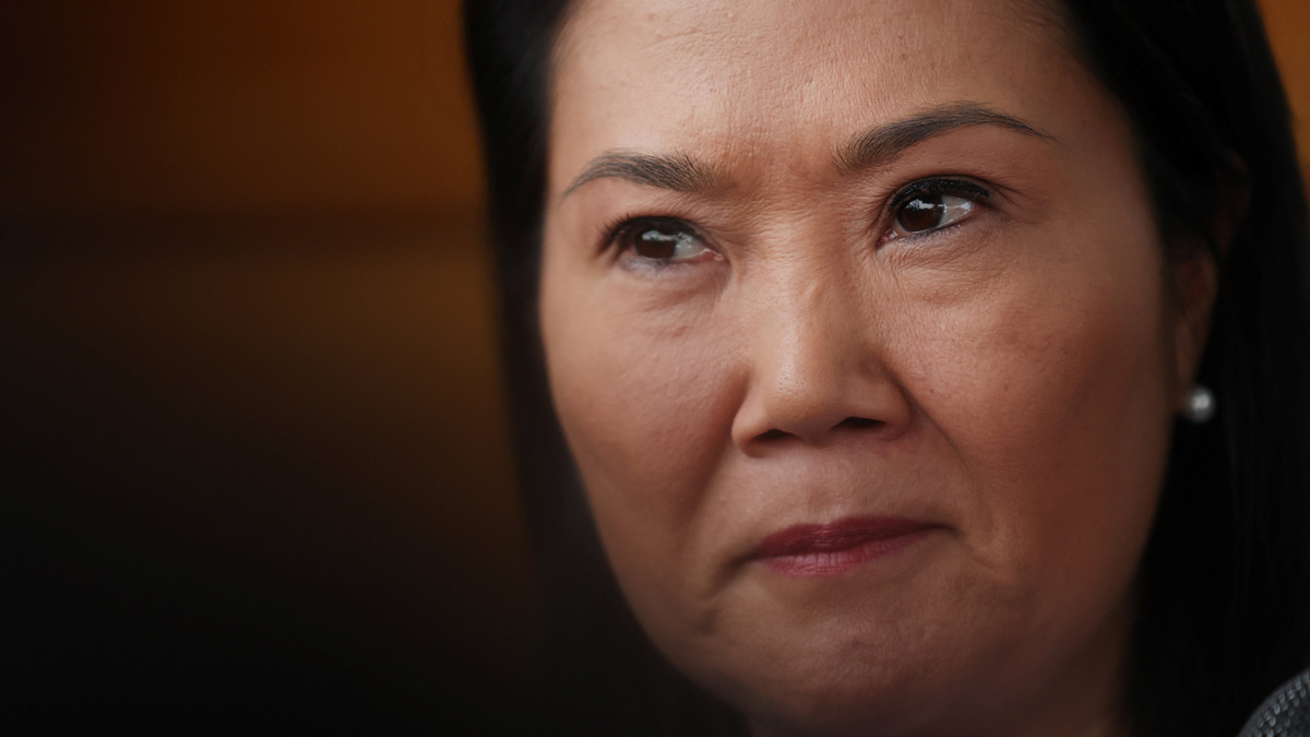 Conservative presidential candidate Keiko Fujimori addresses the media as the presidential count enters a third day as left-wing candidate Roberto Sanchez has taken a slim lead against Fujimori, in Lima, Peru, June 9, 2026. REUTERS/Alessandro Cinque